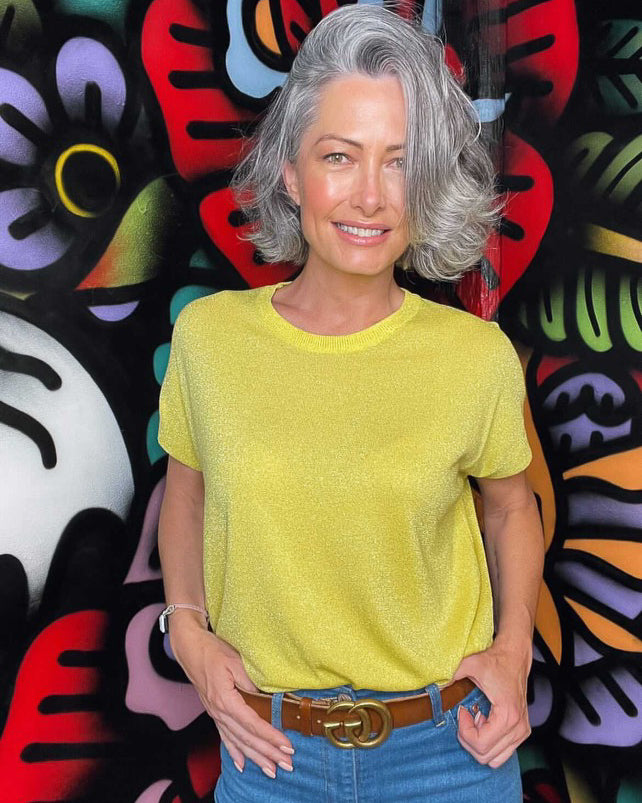 Short Sleeve Lurex - Sunshine