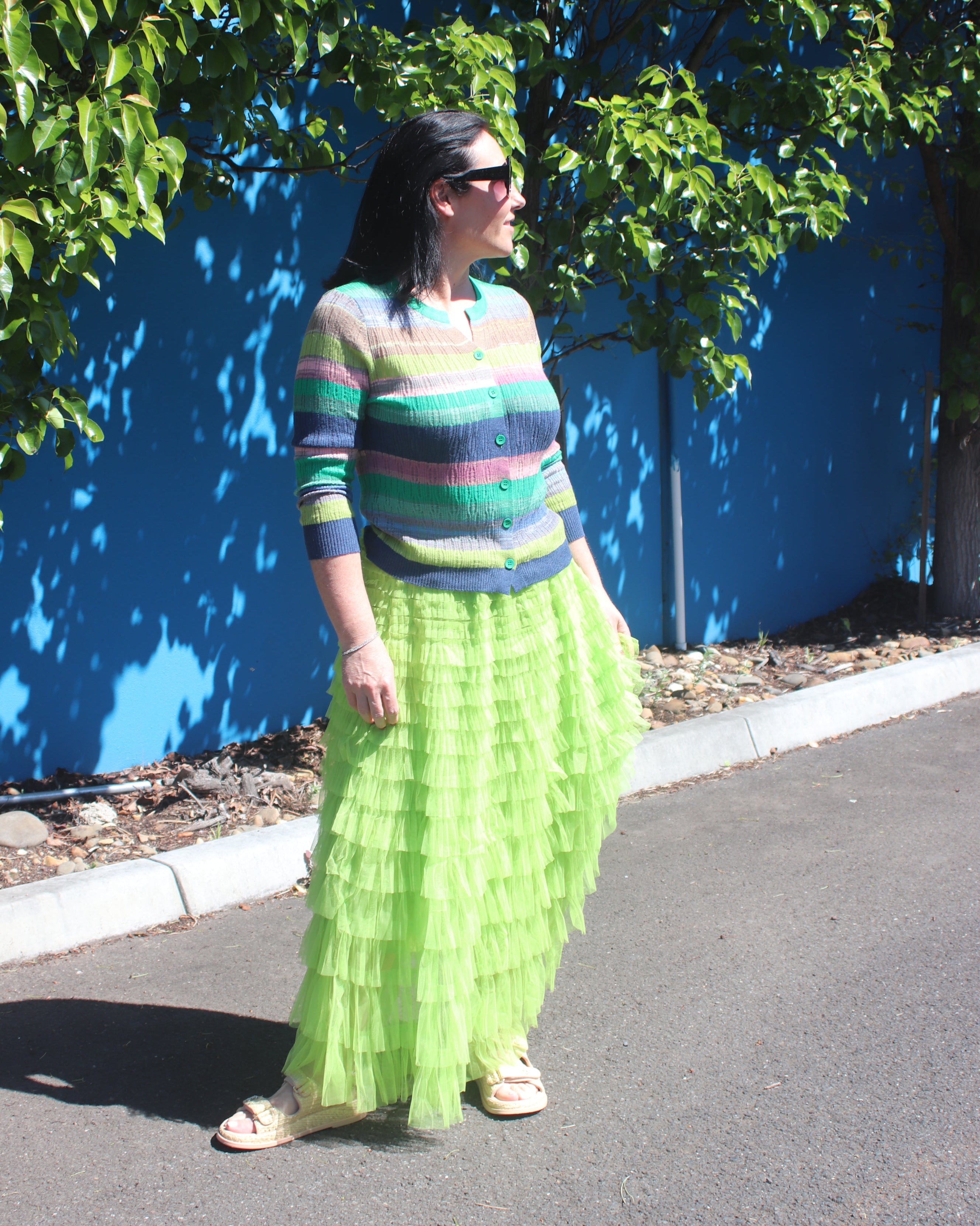 Firework Skirt - Harlequin Green