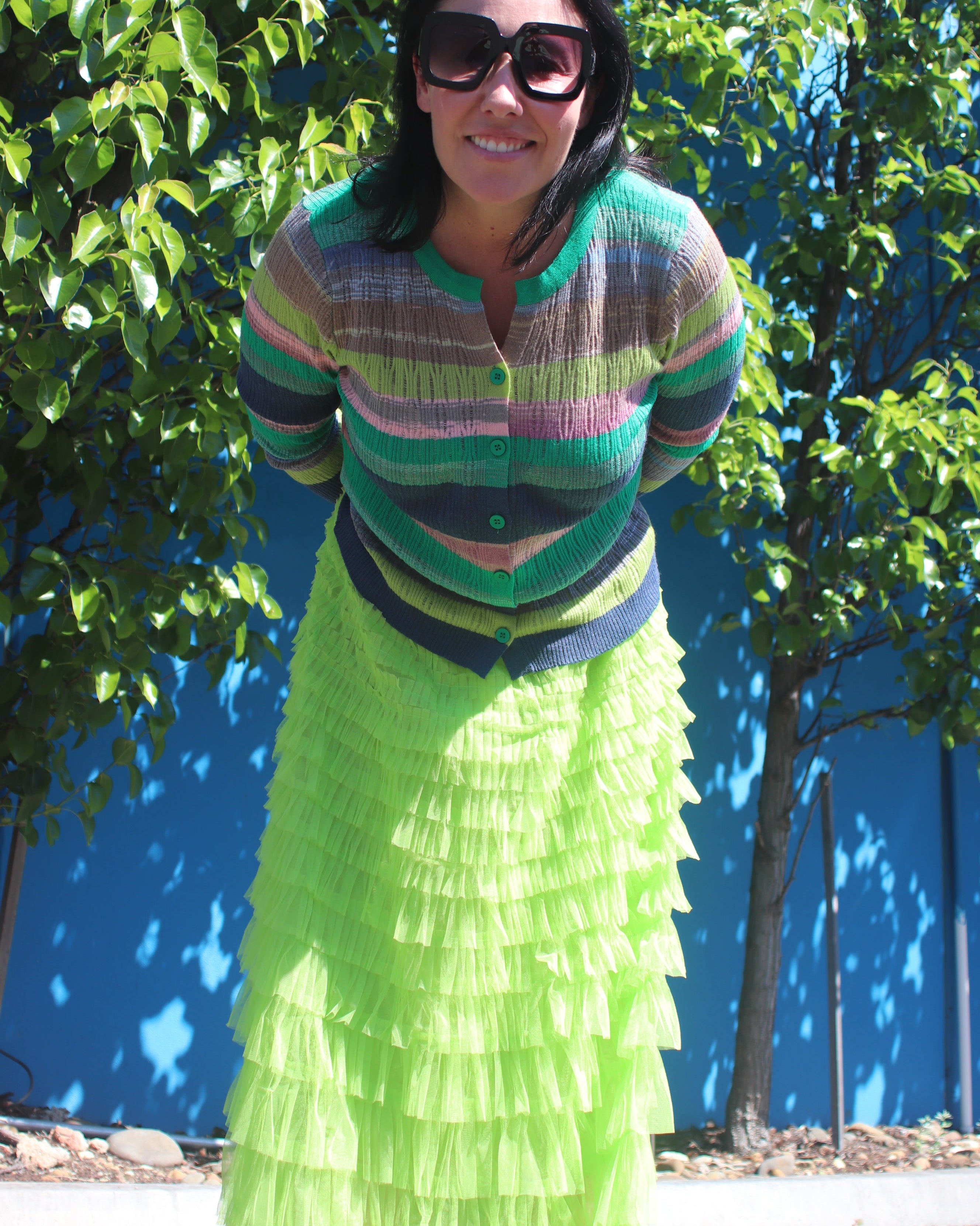Firework Skirt - Harlequin Green