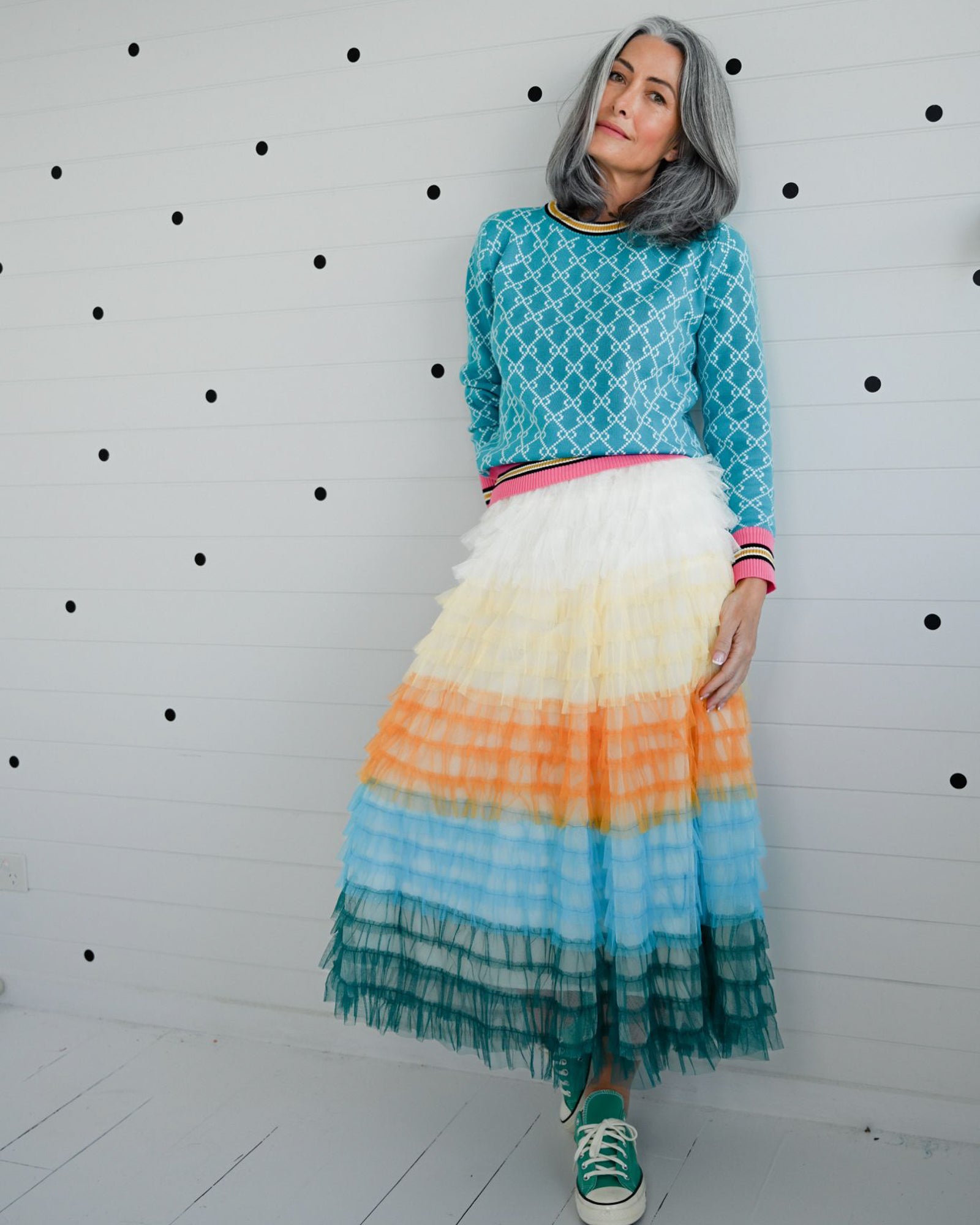 Firework Skirt - Orange